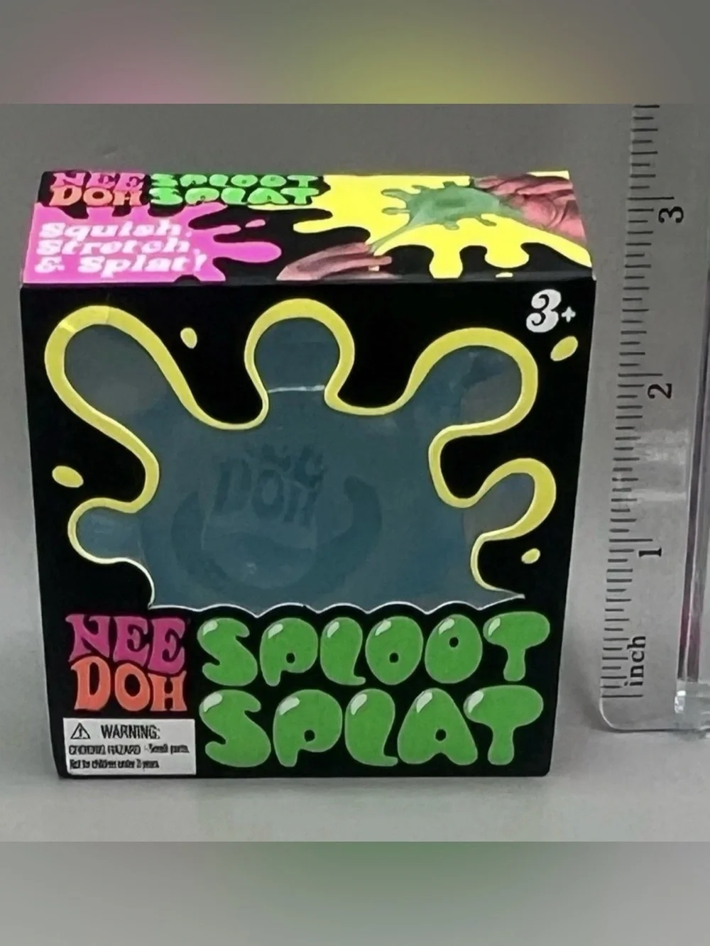 Authentic NEEDOH ~ 2 Pack 💙 Blue ~ Sploot Splat Squishy + Nice Cube Solid Squish